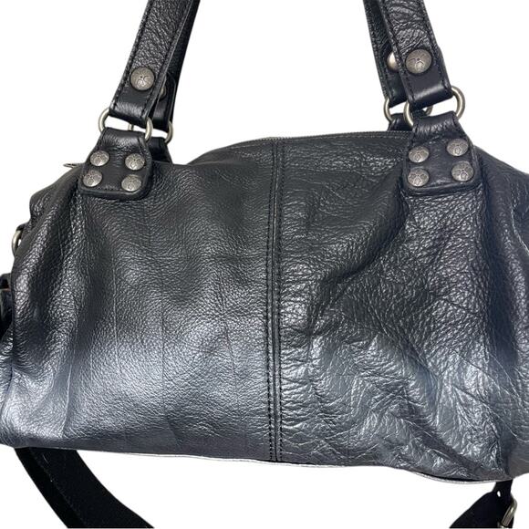Patricia Nash Black/Silver Ombre Reims Leather Satchel/Shoulder/Crossbody, OS - Picture 8 of 12